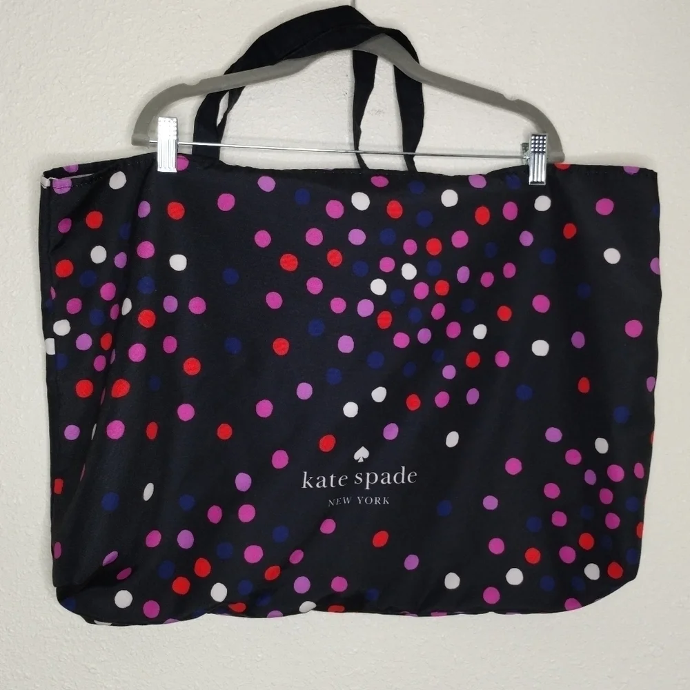 Kate Spade Black Polka Dot Large Tote